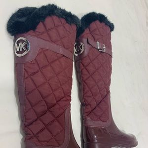 Micheal Kors maroon boots